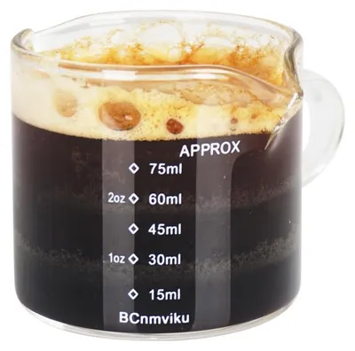 Messbecher mit Doppelausguss, 118 ml, Borosilikatglas, transparent