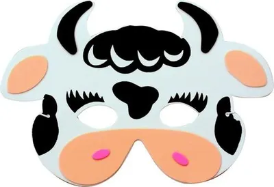 Produktbild von Kuh-Maske für Kinder - Einheitsgröße