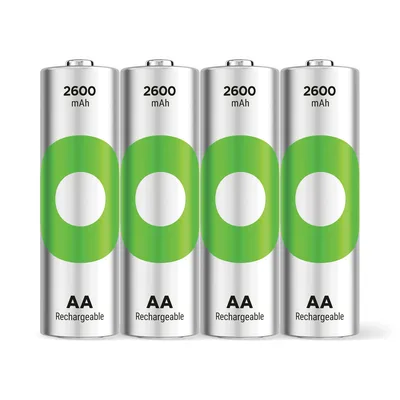 Produktbild von GP Batteries ReCyko Pro GPRCK260AA129C4, Wiederaufladbarer Akku, AA, Nickel-Metallhydrid (NiMH), 1,2 V, 4 Stück(e), 2600 mAh