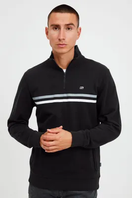 Produktbild von BLEND BHJannes Troyer Herren Sweatshirt Pullover Sweater mit Stehkragen aus 100% Baumwolle