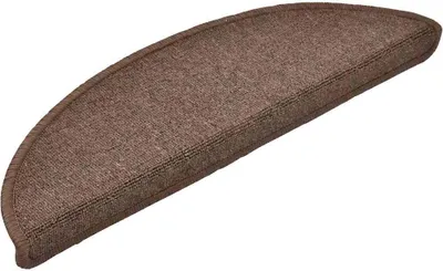 Produktbild von vidaXL Stufenmatten 20 Stk. 56x17x3 cm Kaffeebraun Halbrund