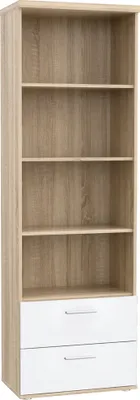 Produktbild von Furniture24 Regal Winnie Wnr82, Standregal, Bücherregal Mit 2 Schubkästen Sonoma Eiche