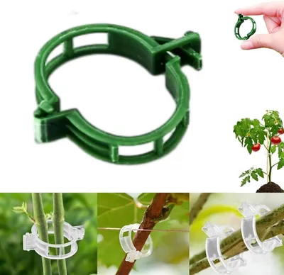 Produktbild von Sichere Pflanzenclips aus Kunststoff wiederverwendbare Stützclips für zur Nutzung im Garten und auf dem Grundstück