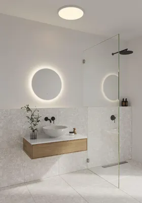 Produktbild von Nordlux Dovina runde LED Spiegelampe, Badezimmer-Wandleuchte IP44 60cm 2310251000