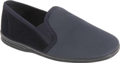 Produktbild von Zedzzz Herren Lewis Hausschuhe / Pantoffeln DF833 (41 EUR) (Marineblau/Grau)