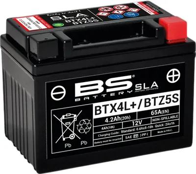 Immagine prodotto di BS Battery Batteria SLA senza manutenzione attivata in fabbrica - BTX4L + / BTZ5S