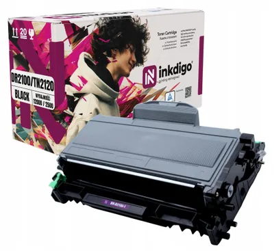 Produktbild von Inkdigo Trommel + Toner DR2100 TN2120 für Brother DCP-7030, DCP-7032, DCP-7040, DCP-7045N – Schwarz,