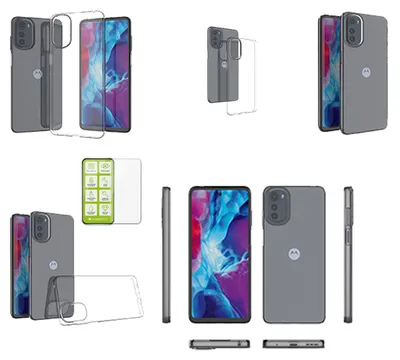 Obrázok produktu pre Pre Motorolu Moto E32 Silikónové TPU puzdro + H9 Glass Puzdro na mobilný telefón Kryt Puzdro