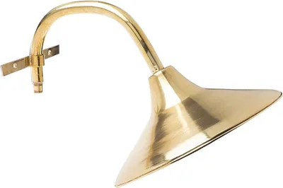 Produktbild von Außenwandleuchte Messing massiv B: 26 cm IP23 in E27 Vintage Außenleuchte Wand