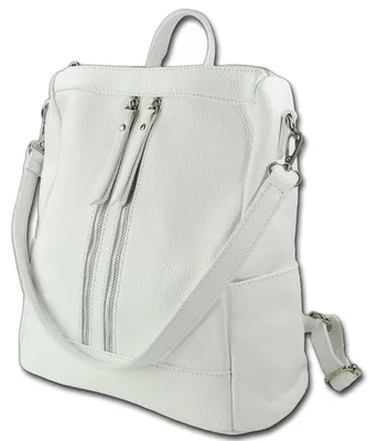 Produktbild von Toscanto Leder weiß Rucksack Cityrucksack Damen D3ORT100RW