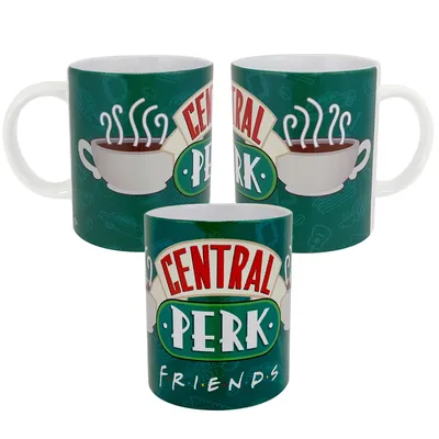Produktbild von Friends Tasse - Central Perk Kaffeetasse Becher Kaffeebecher aus Keramik Grün 320 ml