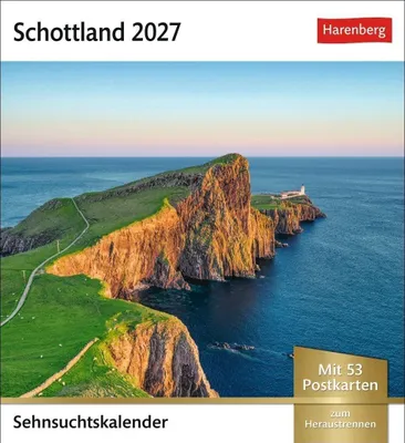Zdjęcie produktu dla Kalendarz Szkocji na rok 2027 - Kalendarz z 53 pocztówkami