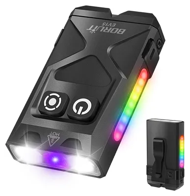 Mini-Taschenlampe mit UV-Licht, 1000 Lumen, 18 Modi, Typ-C, wiederaufladbar