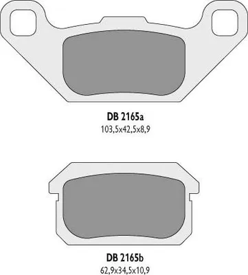 Produktbild von Bremsbeläge Kh431 Atv Adly + Quadzilla - Ersetzt Db2165Mx-D Und Db2165Qd-D