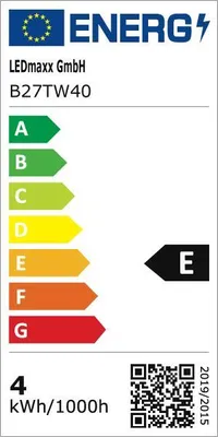 Productafbeelding van 5 x LED Filament Leuchtmittel Kerze gedreht 4W = 40W E14 klar warmweiß 2700K