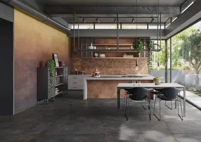 Immagine prodotto di CASA39 Gres porcellanato effetto metallo Nero 120x120 cm Caesar Alchemy