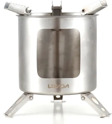 Produktbild von Edelstahl Holzofen Klapp Picknick Camping Herd Outdoor Camping Ausrš¹stung