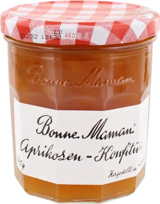 Produktbild von Bonne Maman Aprikosenkonfitüre hergestellt aus Früchten frisch 370g