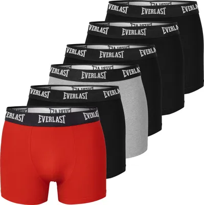 Produktbild von Everlast 6er Pack - Herren Boxershorts aus Baumwolle, Unterhosen für Männer, XXL
