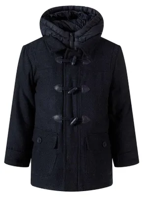 Image de Minoti - Duffle-coat pour garçon, avec capuche MN470 (104) (bleu)