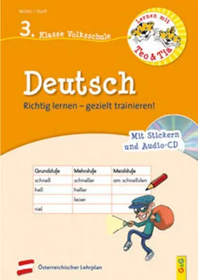 Produktbild von Lernen mit Teo und Tia Deutsch - 3. Klasse Volksschule mit CD