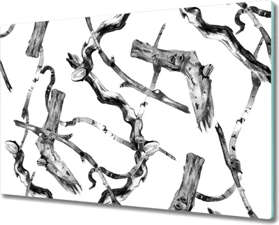 Produktbild von Glas-Herdabdeckplatte Glaskeramikkochfeld-Abdeckung Spritzschutz - 80x52 cm - Dreiecke und Kreise