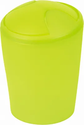 Produktbild von Spirella Kosmetikeimer "Move" Abfalleimer Schwingdeckeleimer | Kunststoff | 5 Liter | Kiwi Grün