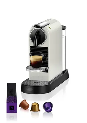 Produktbild von Nespresso De'Longhi EN167.W Citiz Kaffemaschine | Hochdruckpumpe und perfekte Wärmeregelung | Energiesparfunktion | creme-weiß