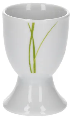 Produktbild von Van Well Bali Eierbecher, rund Ø 4,8 cm, H 7,0 cm, Liniendekor, edles Marken-Porzellan
