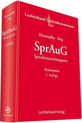 Immagine prodotto di Hromadka, W: Kommentar zum Sprecherausschussgesetz