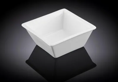 Produktbild von Wilmax Quadratische Schale 7,5 cm Porzellan für Dips & Beilagen WL-992546/A