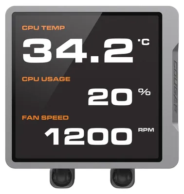 Produktbild von COUGAR CPU Wasserkühlung Poseidon Vistek Pro 240, ARGB, Schwarz, All-in-One-Flüssigkeitskühler, 12 cm, 700 RPM, 2500 RPM, Schwarz