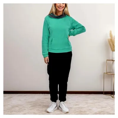 Produktbild von Trainingsanzug für Damen im Set mit Hoodie und Jogginghose