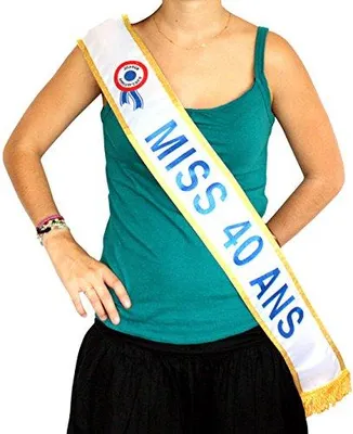 Productafbeelding van Generiek - Sjaal, model "Miss 40 jaar"