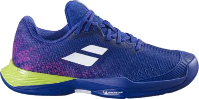 Image de Chaussures de tennis Babolat Jet Mach 3 All Court Junior, bleu/multicolore 3J2F25A648-4060, pointure : 38 EU