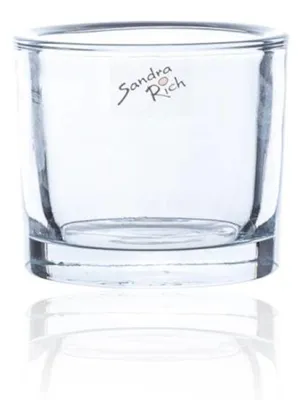 Produktbild von 12er Set Teelichthalter CYLI HEAVY H. 8cm D. 9cm rund transparent Sandra Rich