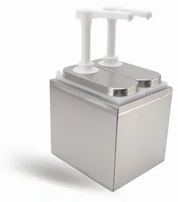 Produktbild von Dispenser aus Edelstahl - Pumpe - Haushaltsdispenser - Lebensmittelsicher - Herausnehmbarer Behälter