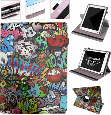 Produktbild von Für Galaxy Tab S6 Lite und 2022 360 Grad Motiv 22 Tablet Tasche Kunst Leder