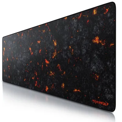 Zdjęcie produktu dla Titanwolf Gaming Mousepad, XXXL Speed Mousepad 1200 x 400 mm, szybkość i precyzja, Lava