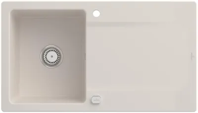 Produktbild von Villeroy & Boch Keramikspüle 333502KR, Siluet 50 Einbauspüle - inkl.