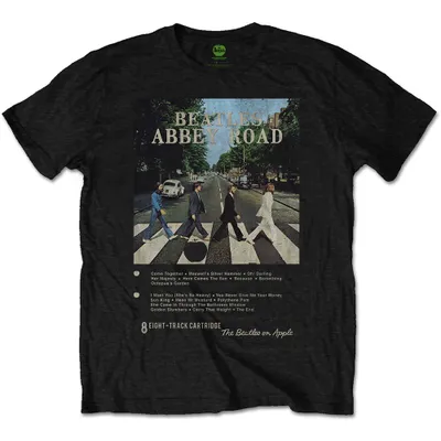Produktbild von The Beatles Abbey Road 8 Track Black XL T-Shirt