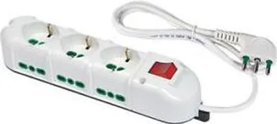Zdjęcie produktu dla FANTON 42122, 9 x gniazdo sieciowe, Typ L, 16 A, Biały, Typ L, 1,5 m
