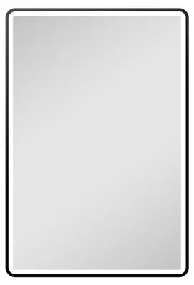 Produktbild von LED Badspiegel 80×60 cm, schwarz, Alurahmen, Licht neutralweiß, IP24
