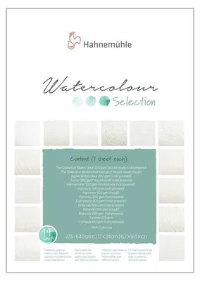 Produktbild von Hahnemühle Watercolour Selection Aquarellblock - 24 x 32 cm