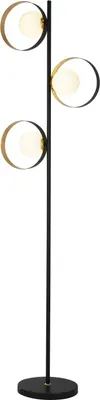 Produktbild von Stehlampe Metall G9 149 cm in Schwarz Gold 3-flammig Modern Stehleuchte
