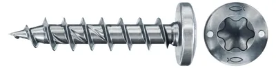 Produktbild von fischer Spanplattenschraube PowerFast FPF II PTF 3,0 x 25 BC 200 Panhead mit Innenstern TX Vollgewinde galvanisch verzinkt, blau passiviert, 200 Stück