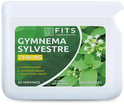 Immagine prodotto di Gymnema Sylvestre, formula potenziata, 7400 mg, 60 capsule