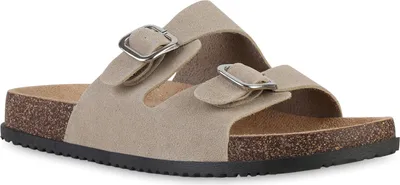 Produktbild von van-hill, Damen, Pantoletten Sandalen, Beige, Gr. 39, Kunstleder, Profilsohle, Bequem, Flach, Frühling/Sommer