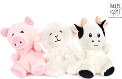 Produktbild von Take Me Home Plüsch Bauernhoftiere Kuscheltiere 4ass 23-30cm Spielzeug.