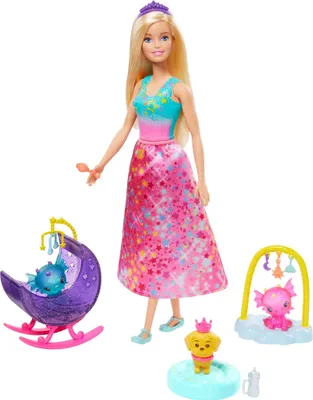 Image de Barbie Dreamtopia Jardin d'enfants dragon Set de jeu